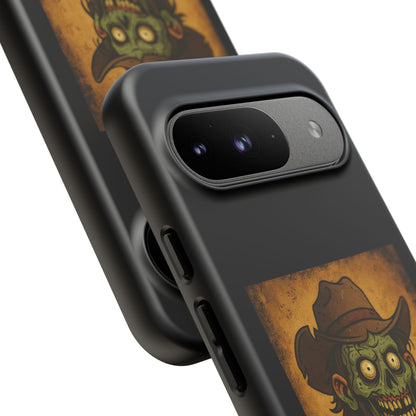Zombie Cowboy Phone Case — "Ain't No Grave Gonna Hold This Yeehaw" Protective iPhone Cover