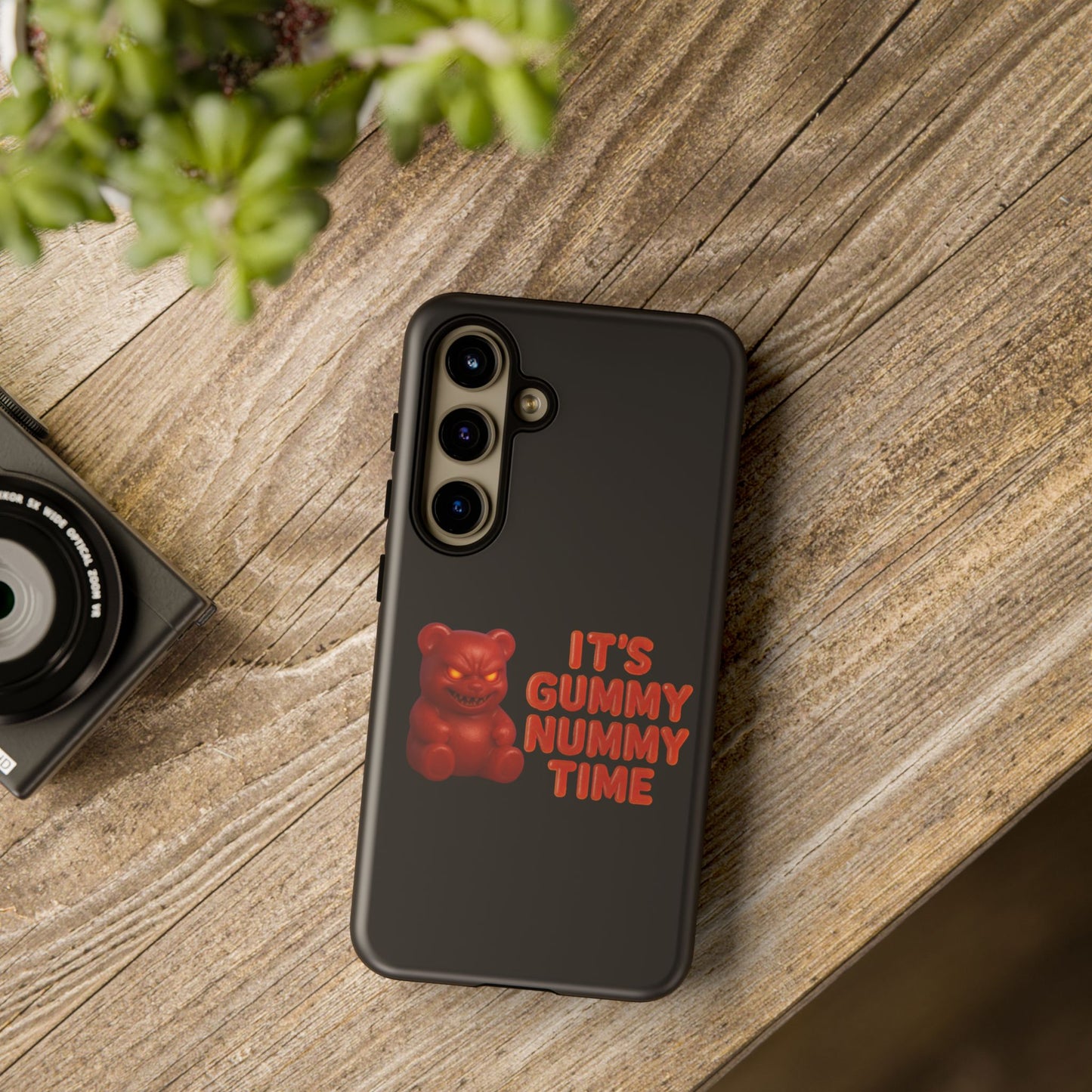 Phone Case — "It's Gummy Nummy Time" Red Gummy Bear Protective Case