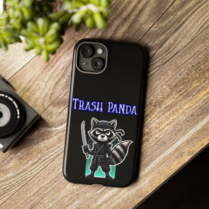 Trash Panda Ninja Phone Case — Cute Raccoon Warrior Protective Case