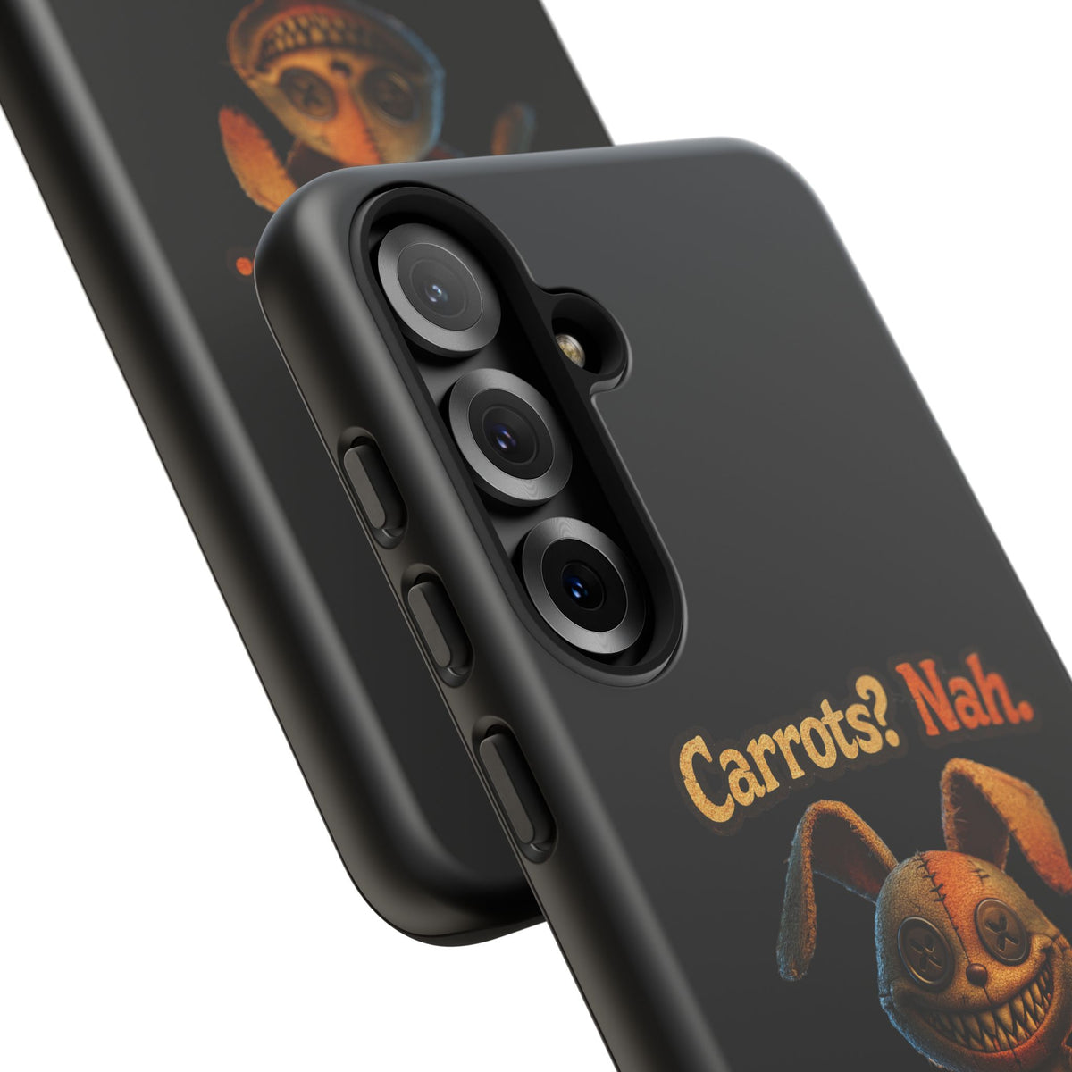 Phone Case — Creepy Bunny "Carrots? Nah. I crave screams." Halloween Horror Design