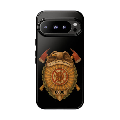 Firefighter Badge Phone Case — Tough Cases Customizable Emblem Design
