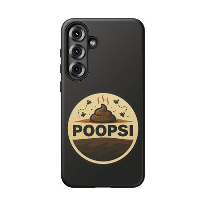 Phone Case — 'POOPSI' Funny Poop Logo Protective Cover