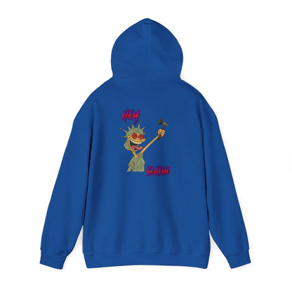 Statue of Liberty Cartoon Hoodie – 'Party Statue' Funny NYC Pride Sweatshirt