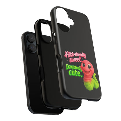 Phone Case — "Hiss-tically Sweet, Dangerously Cute" Worm Design