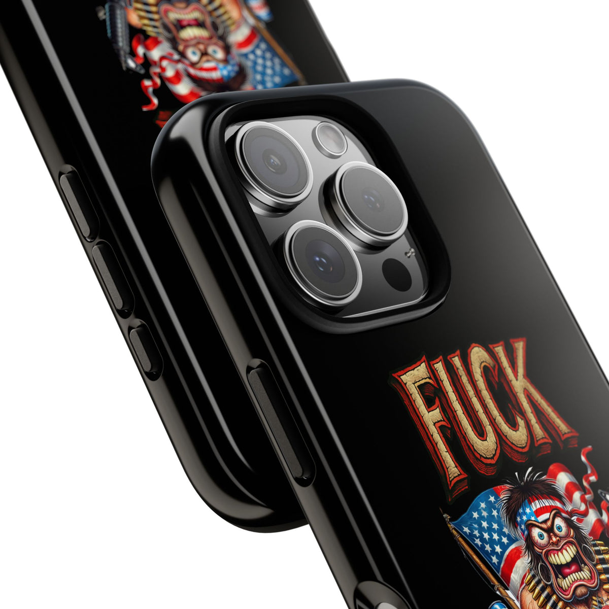 Phone Case — "FUCK YEA" Patriotic Skeleton Soldier Graphic