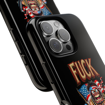 Phone Case — "FUCK YEA" Patriotic Skeleton Soldier Graphic