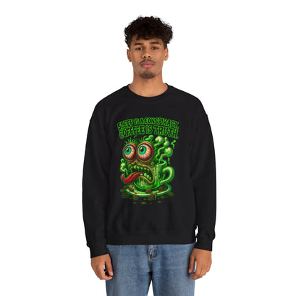Sleep Is a Conspiracy Coffee Creature Crewneck