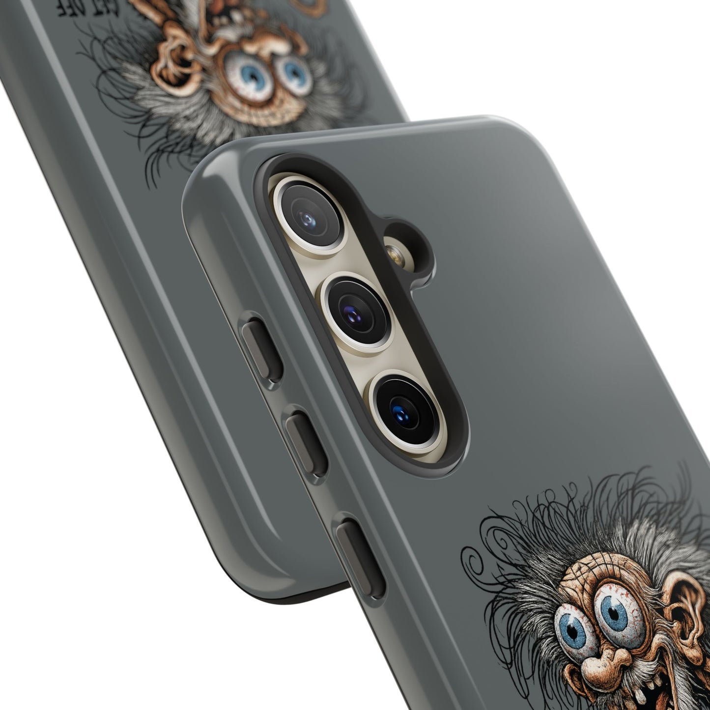 Phone Case — Funny Grumpy Troll Design: “Get Off My Lawn” Protective Cover