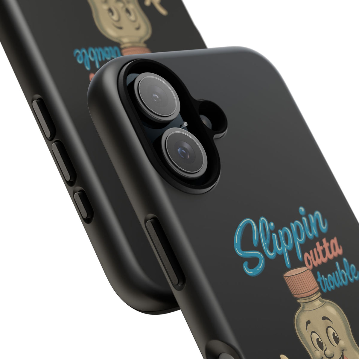 Phone Case — Retro 'Slippin Outta Trouble' Baby Bottle Design