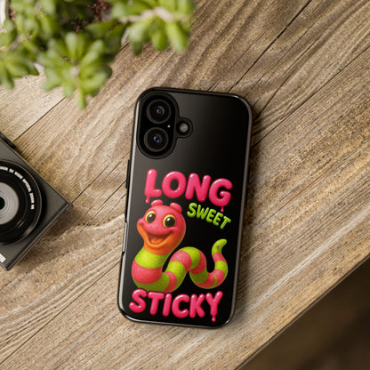 Phone Case — "Long Sweet Sticky" Cute Candy Snake Protective Case