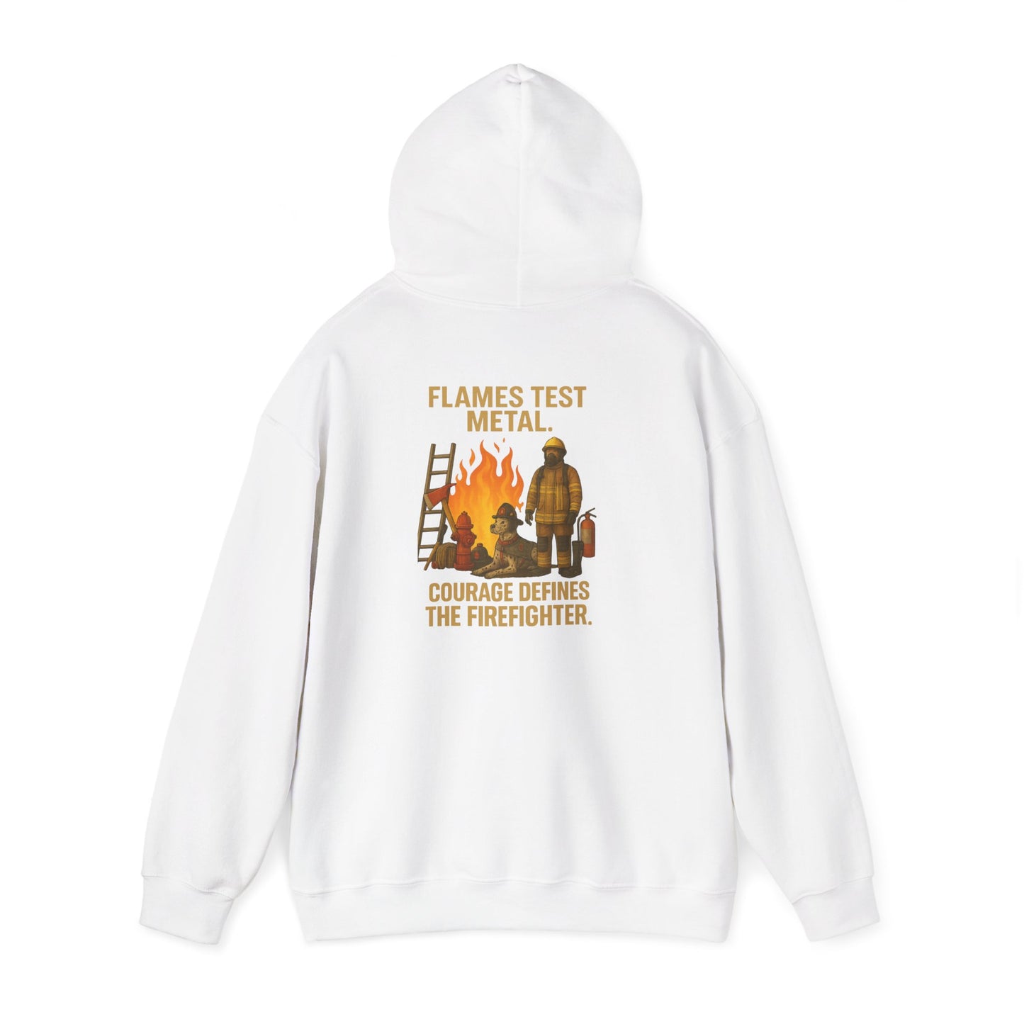 Flames Test Metal Firefighter Hoodie
