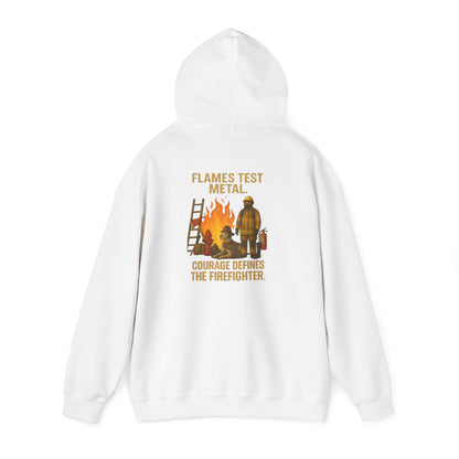 Flames Test Metal Firefighter Hoodie
