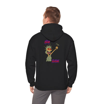 Statue of Liberty Cartoon Hoodie – 'Party Statue' Funny NYC Pride Sweatshirt