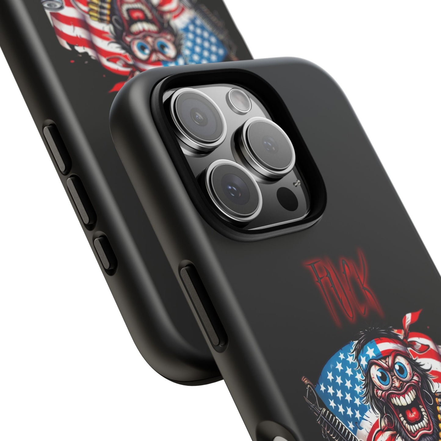 Phone Case — American Flag Skull Soldier Design (Tough Cases)