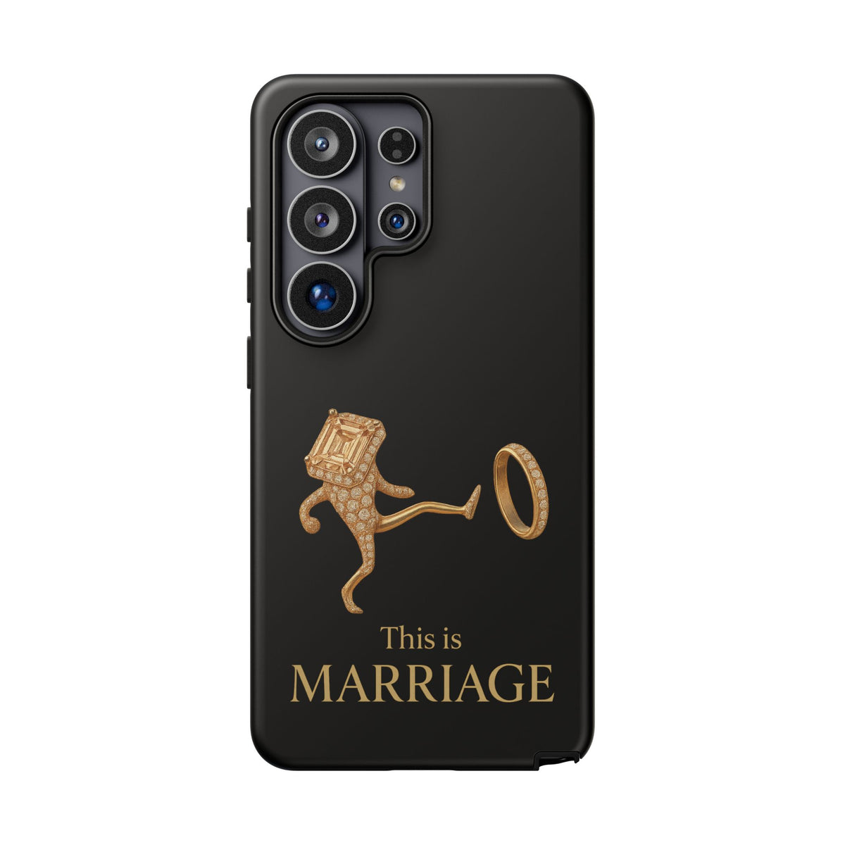 Phone Case - ‘This is Marriage’ Gold Ring Cartoon Design