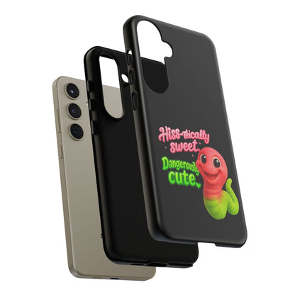 Phone Case — "Hiss-tically Sweet, Dangerously Cute" Worm Design