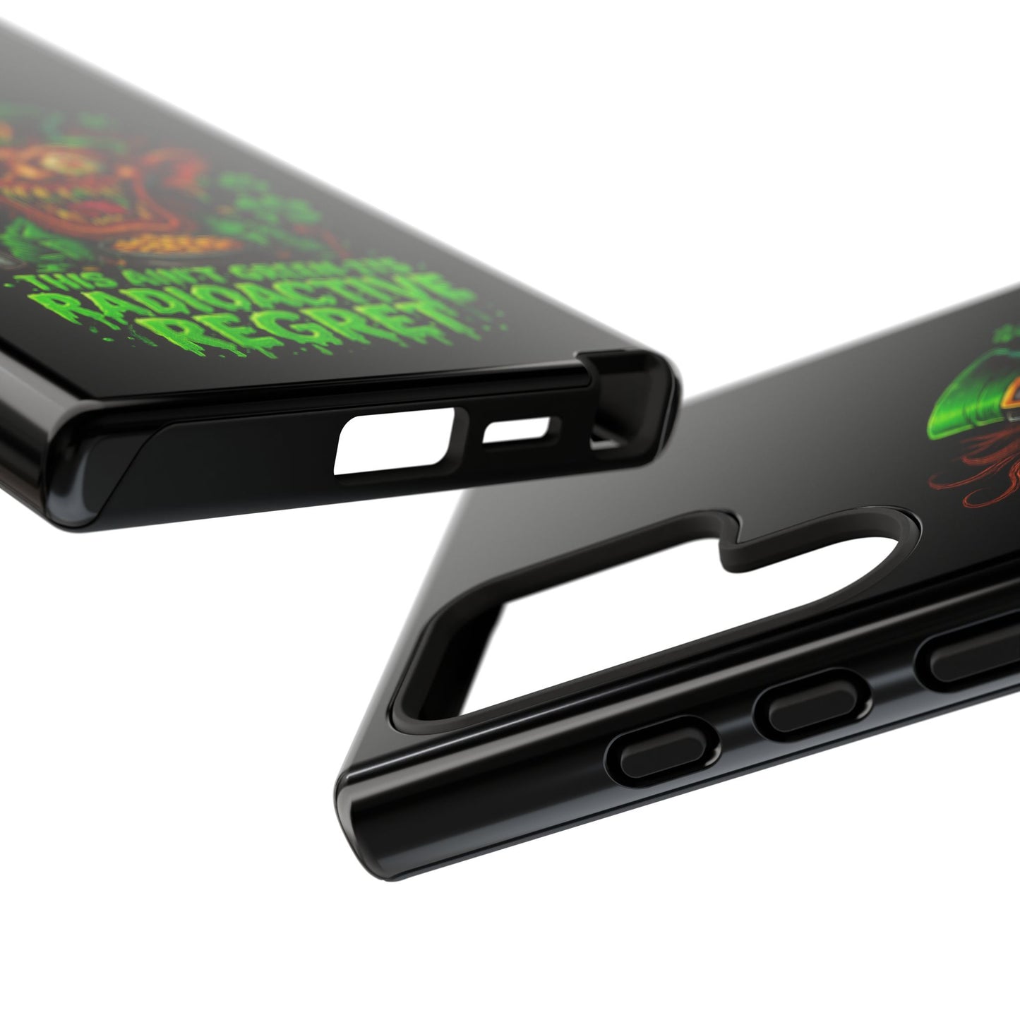 Radioactive Leprechaun Phone Case — "This Ain't Green, It's Radioactive Regret"