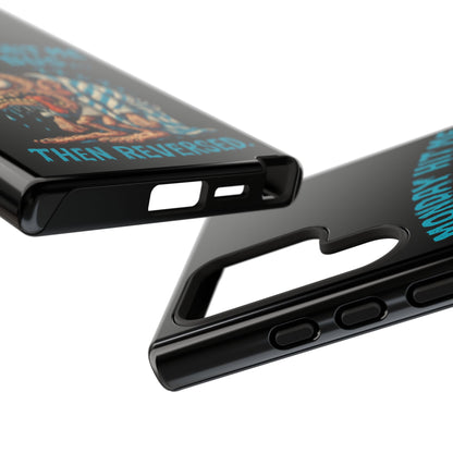 Phone Case — "Monday Hit Me Like a Bus... Then Reversed" Funny Grotesque Zombie Design