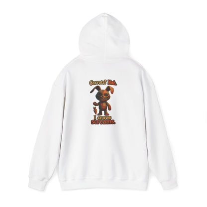 Voodoo Bunny "I Crave Screams" Horror Hoodie