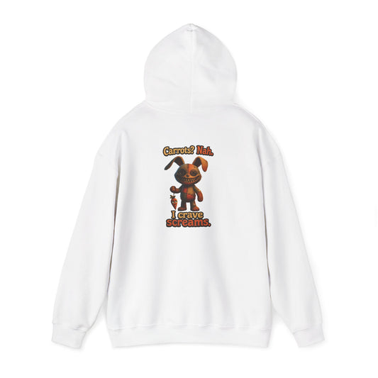 Voodoo Bunny "I Crave Screams" Horror Hoodie