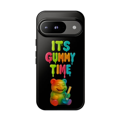 Phone Case — "It's Gummy Time" Rainbow Gummy Bear Protective Cover