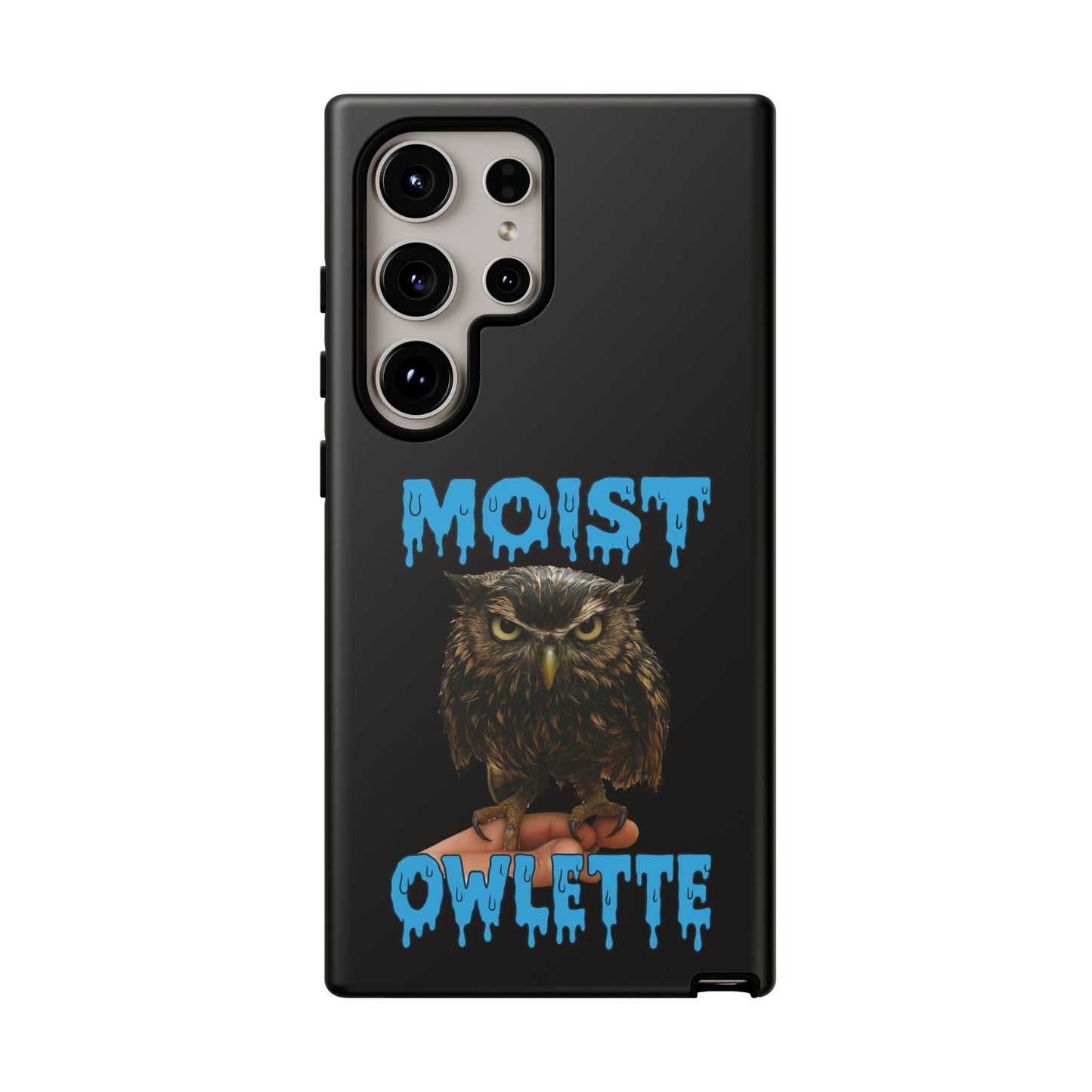 Moist Owlette Phone Case — Funny Owl Graphic Protective Case