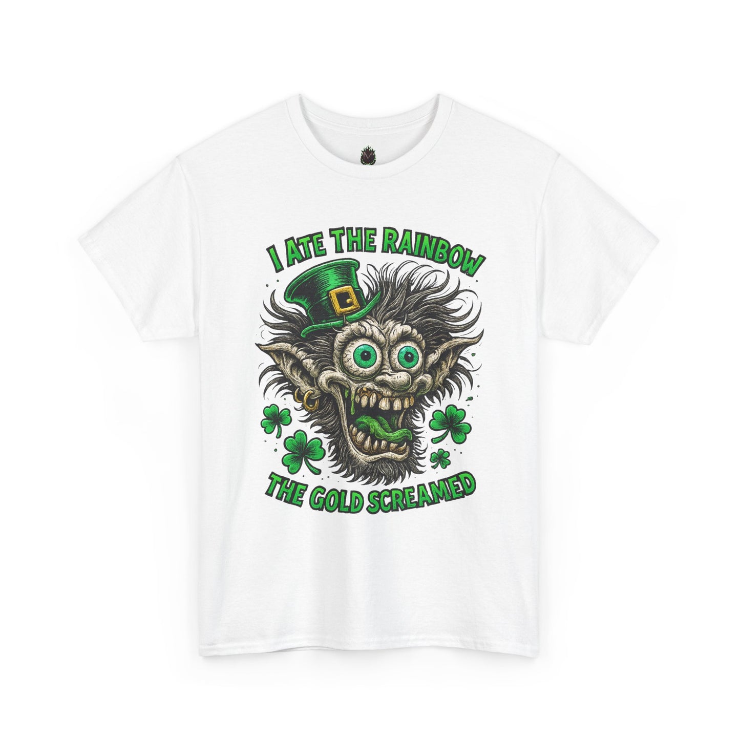 I Ate the Rainbow The Gold Scream'd T-Shirt | Creepy Leprechaun St. Patrick's