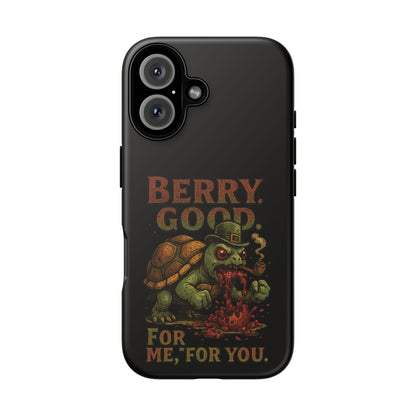 Phone Case — 'Berry Good' Zombie Turtle Graphic Tough Protective Case