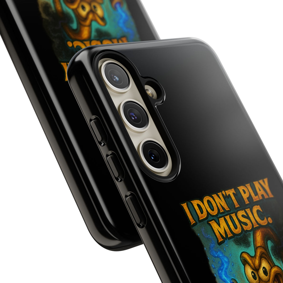 Phone Case — "I Don't Play Music. I Detonate It." Cartoon Bomb Graphic