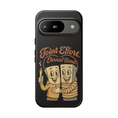 Phone Case — "Joint Effort Eternal Bond" Retro Cannabis Matchstick Design