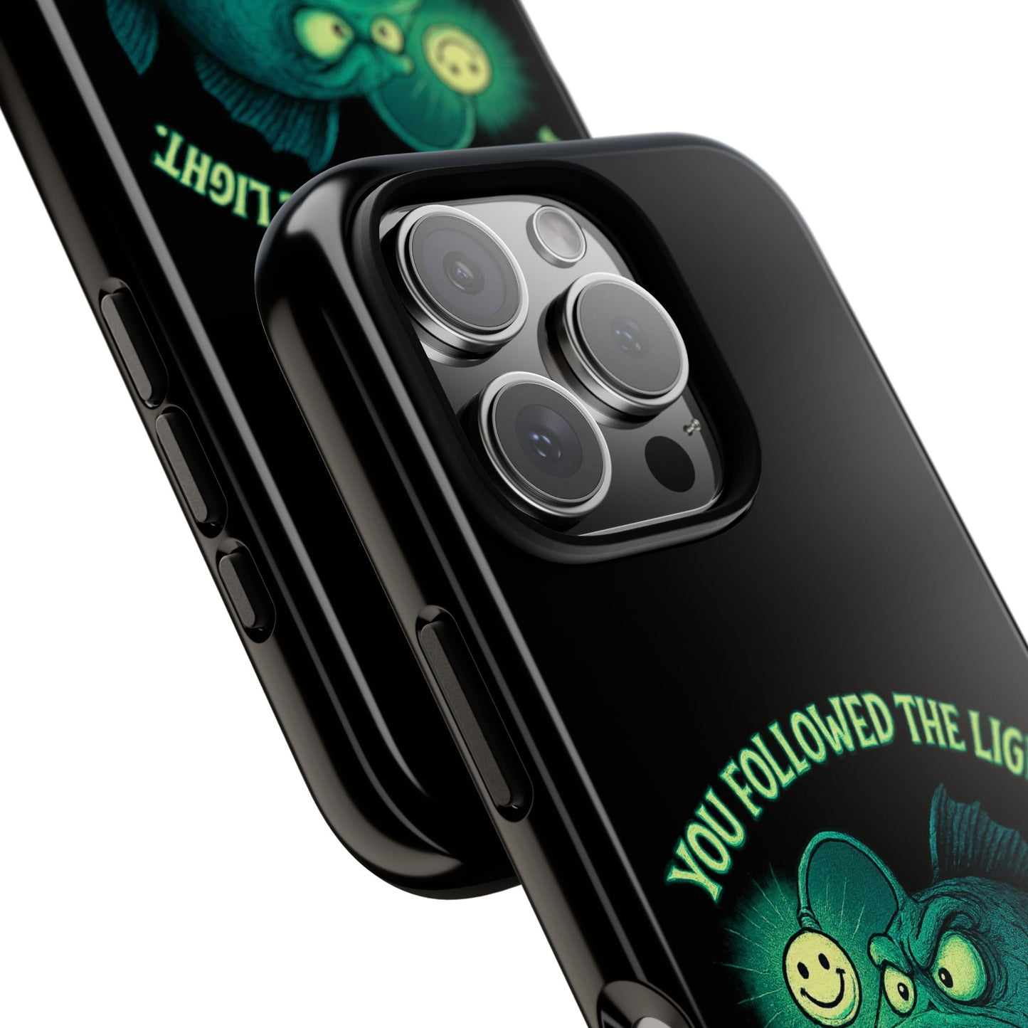 Anglerfish Phone Case – “You Followed The Light, That’s On You” Glow Horror Protective Case