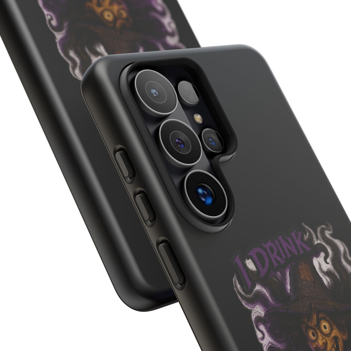 Phone Case — Witch Illustration "I Drink, Can't Pronounce" Protective Cover