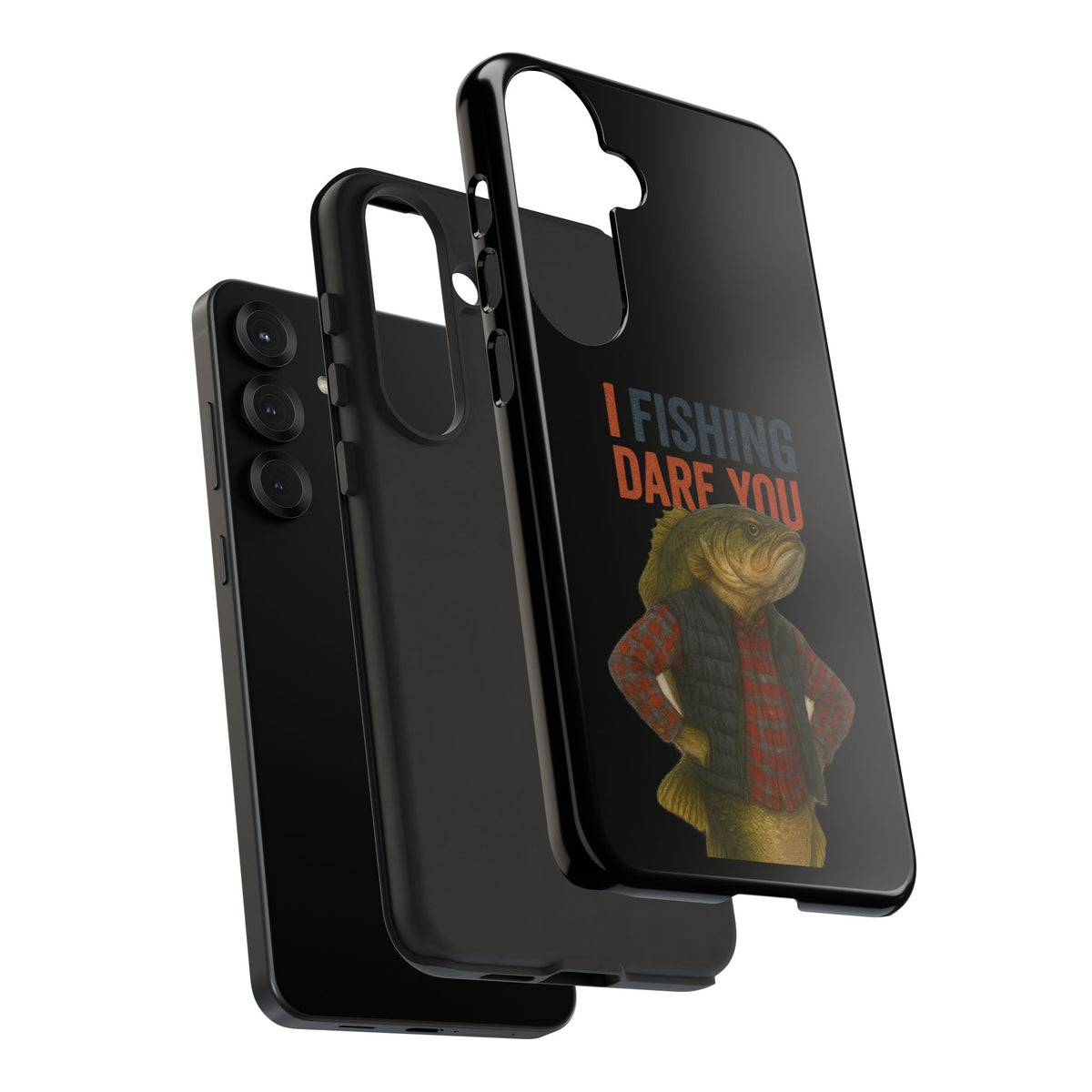 Fishing Dare You Phone Case — Funny Bass Angler Protective Cover