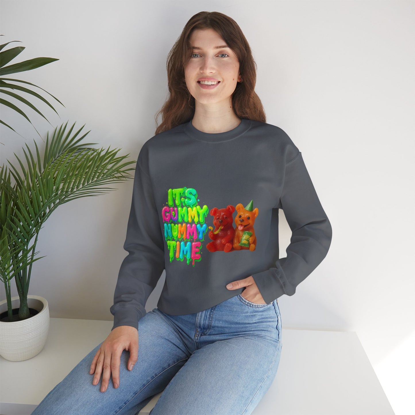 It’s Gummy Nummy Time Crewneck Sweatshirt