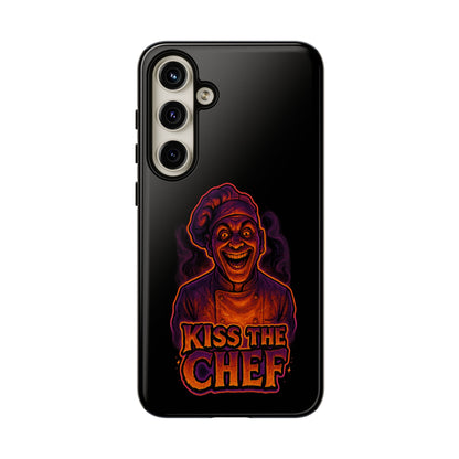 Phone Case — "Kiss the Chef" Neon Horror Chef Design