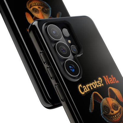 Phone Case — Creepy Bunny "Carrots? Nah. I crave screams." Halloween Horror Design