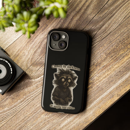 Phone Case - "Chosen by Darkness (Or Maybe Just Rabies)" Cute Creepy Retro Creature Protective Case