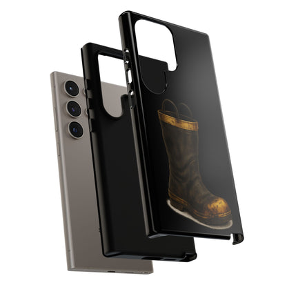 Vintage Fire Boot Phone Case — Rugged Protective iPhone Cover