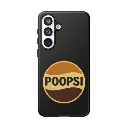 Poopsi Retro Logo Phone Case — Funny Vintage Soda-Inspired iPhone Cover