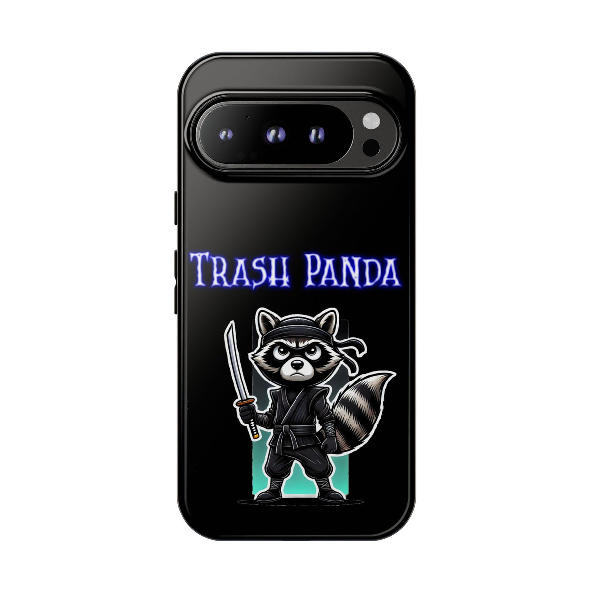 Trash Panda Ninja Phone Case — Cute Raccoon Warrior Protective Case