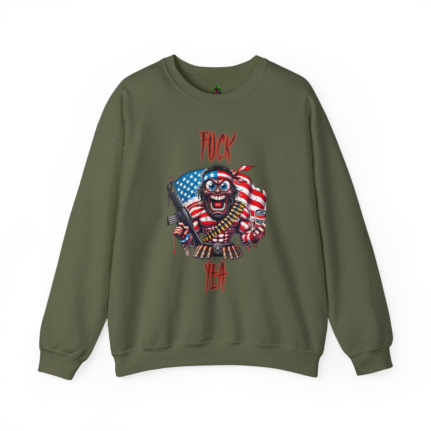 Patriotic Savage "F*** Yea" Crewneck
