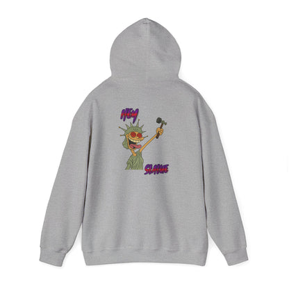 Statue of Liberty Cartoon Hoodie – 'Party Statue' Funny NYC Pride Sweatshirt