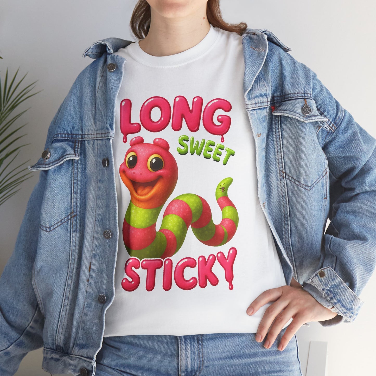 Long. Sweet. Sticky. – Gummy Worm Tee