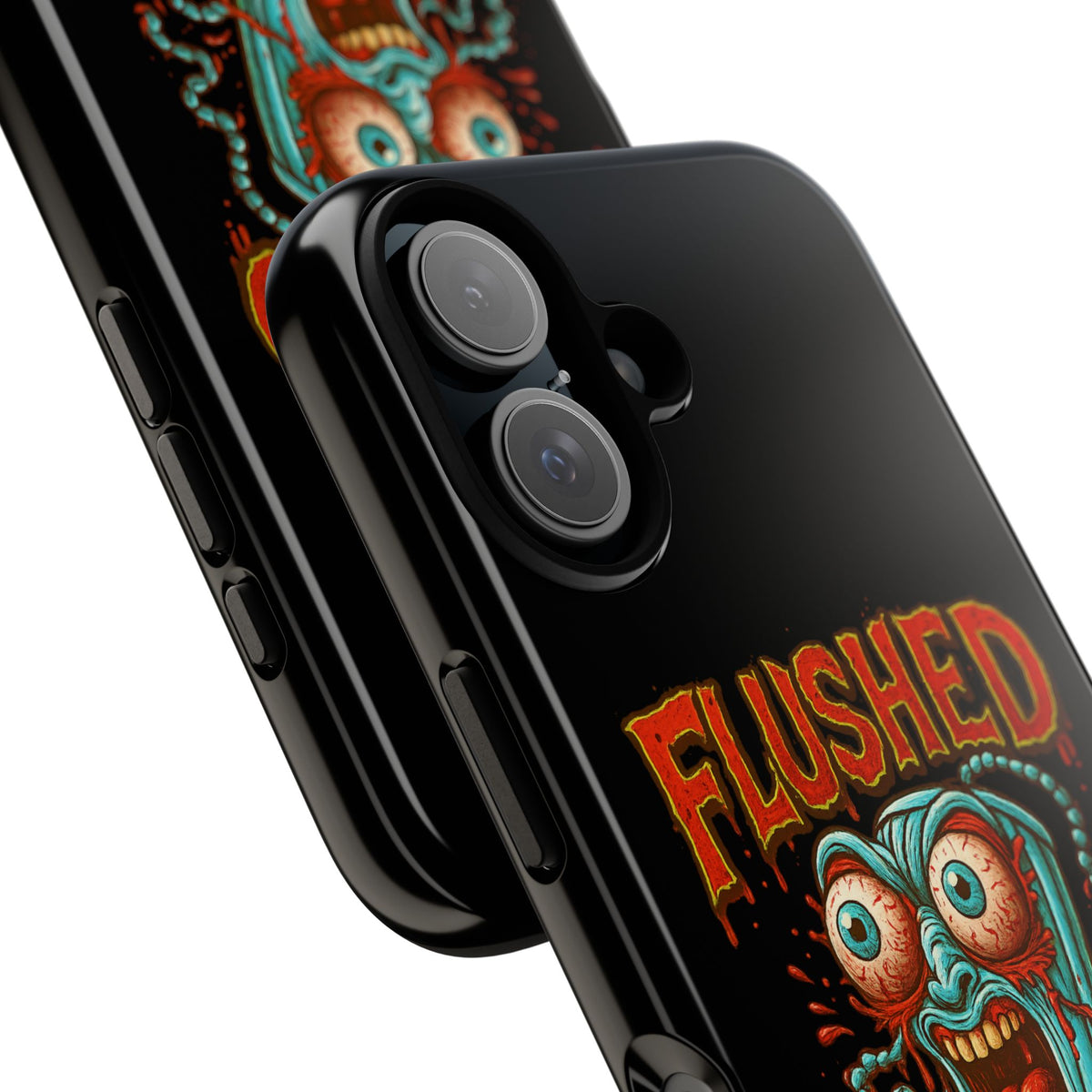 Phone Case — "Flushed But Not Forgotten" Horror Graphic iPhone Cover