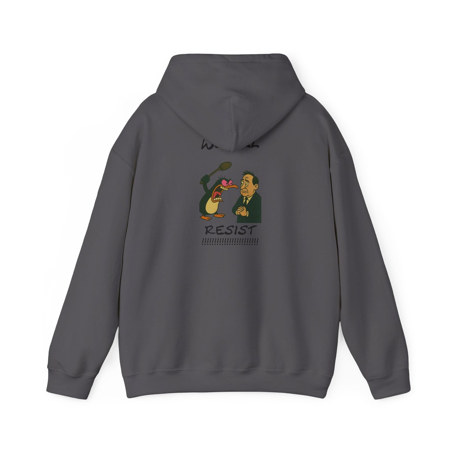 We Will Resist Angry Penguin Hoodie
