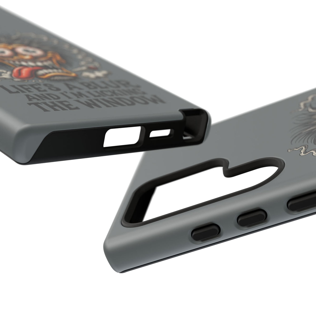Phone Case — 'Life's a Blur and I'm Licking the Window' Funky Monster Graphic