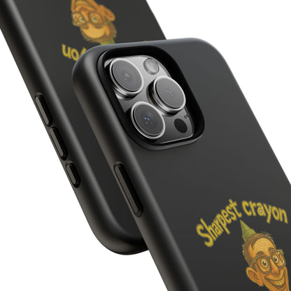 Phone Case — "Sharpest Crayon in the Tool Shed" Retro Teacher/Geek Protective Cover