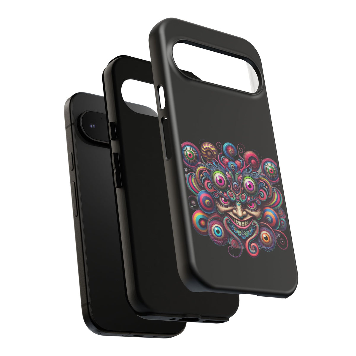 Psychedelic Smiling Eye Cluster Phone Case