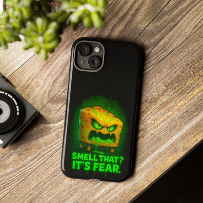 Phone Case — 'Smell That? It's Fear.' Spooky Cheese Monster Protective Case