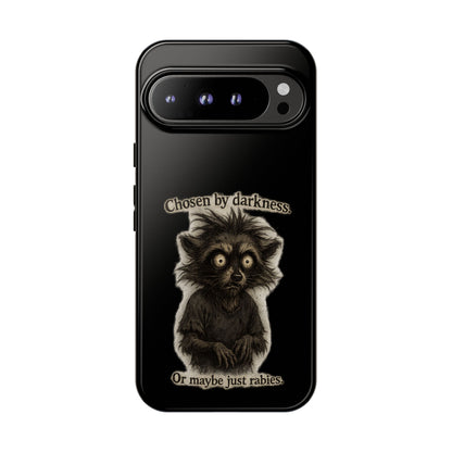 Phone Case - "Chosen by Darkness (Or Maybe Just Rabies)" Cute Creepy Retro Creature Protective Case